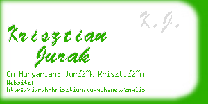 krisztian jurak business card